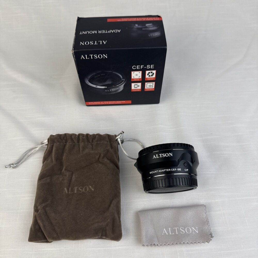 Altson CEF-SE Camera Lens Mount Adapter Auto Focus Canon EF EF-S lens for Sony E